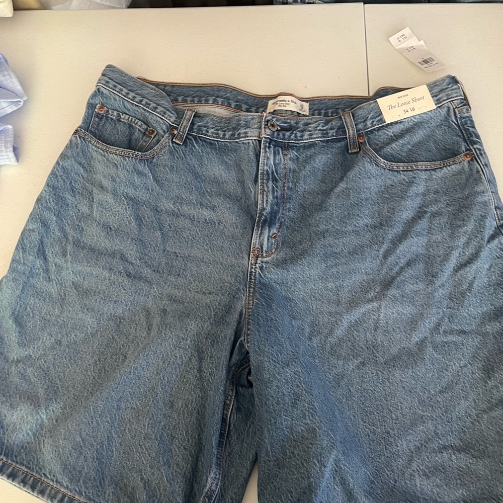 Abercrombie! Never worn! Blue Denim Shorts